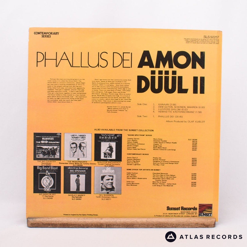 Amon Düül II - Phallus Dei - Reissue A-1 B-1 LP Vinyl Record - EX/EX