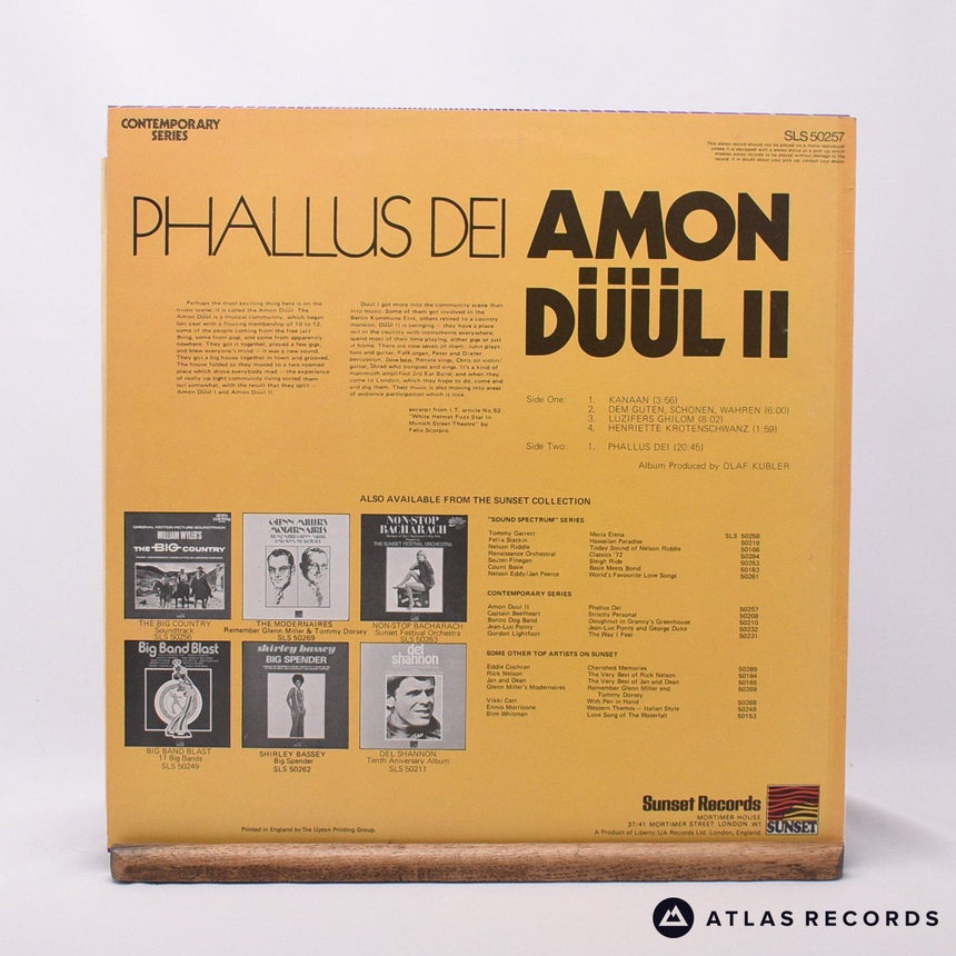 Amon Düül II - Phallus Dei - Reissue A-1 B-1 LP Vinyl Record - EX/EX