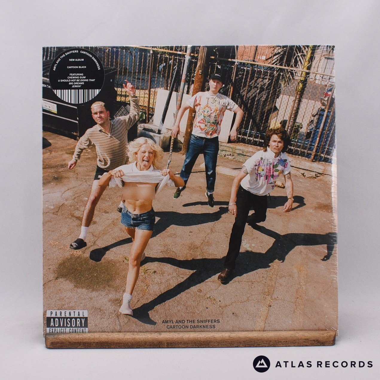 Amyl and The Sniffers Cartoon Darkness LP Vinyl Record - Front Cover & Record