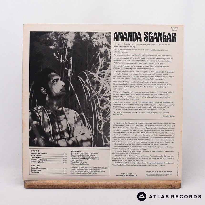 Ananda Shankar - Ananda Shankar - Reissue A-1 B-1 LP Vinyl Record - EX/EX