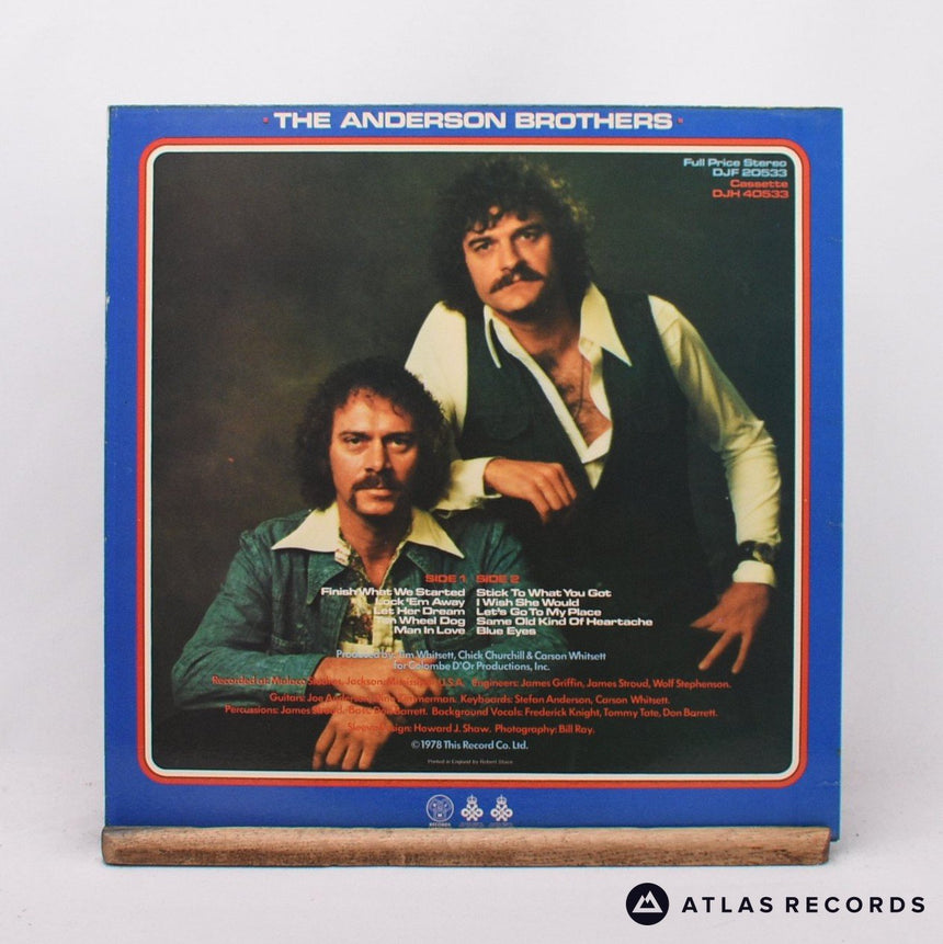 Anderson Brothers - The Anderson Bros. - LP Vinyl Record - VG+/EX