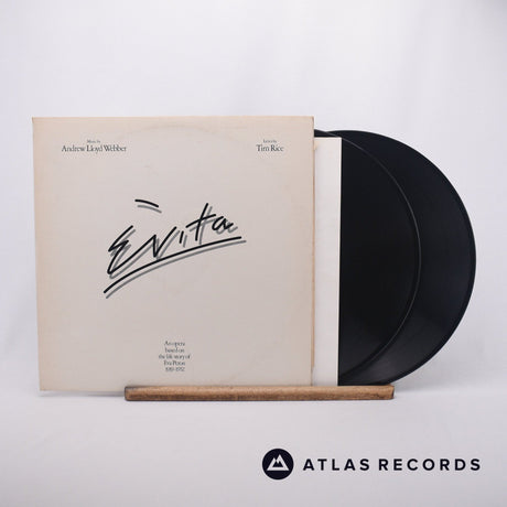 Andrew Lloyd Webber And Tim Rice Evita 2 x LP Vinyl Record - Front Cover & Record