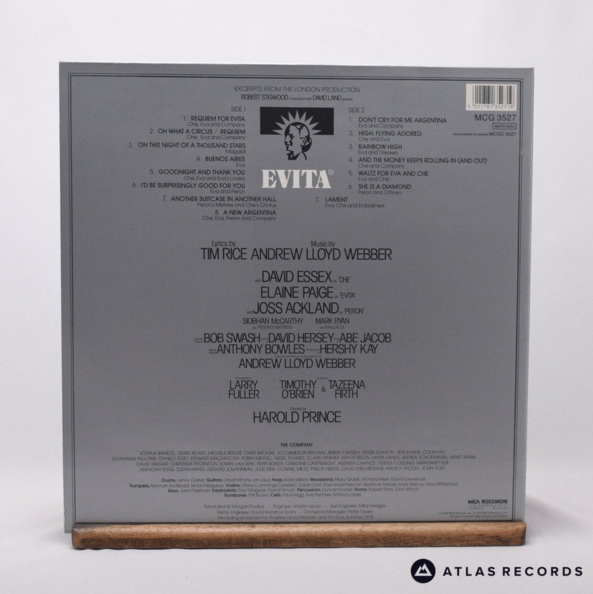 Andrew Lloyd Webber And Tim Rice - Evita - LP Vinyl Record - EX/EX