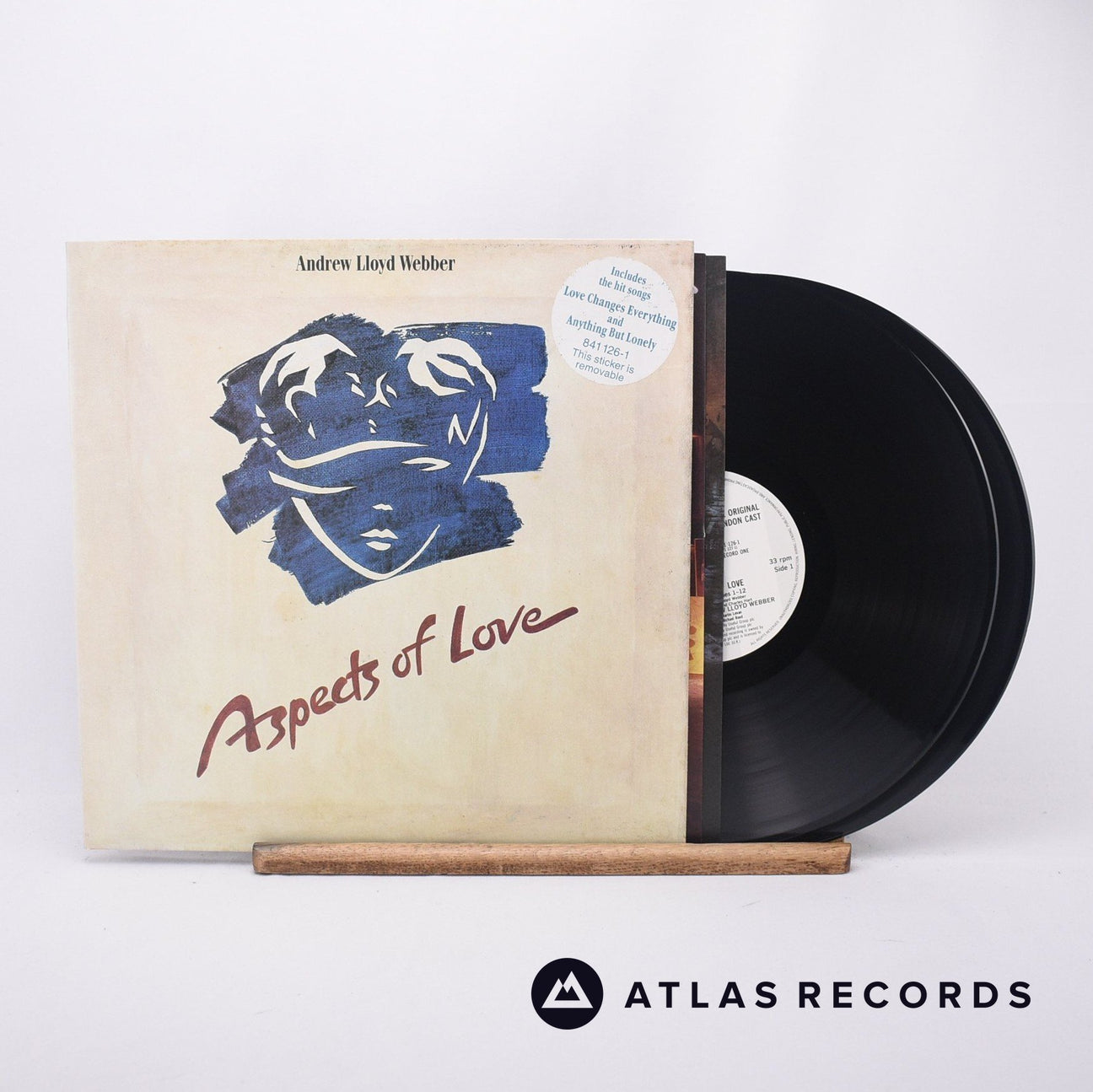 Andrew Lloyd Webber Aspects Of Love 2 x LP Vinyl Record - Front Cover & Record