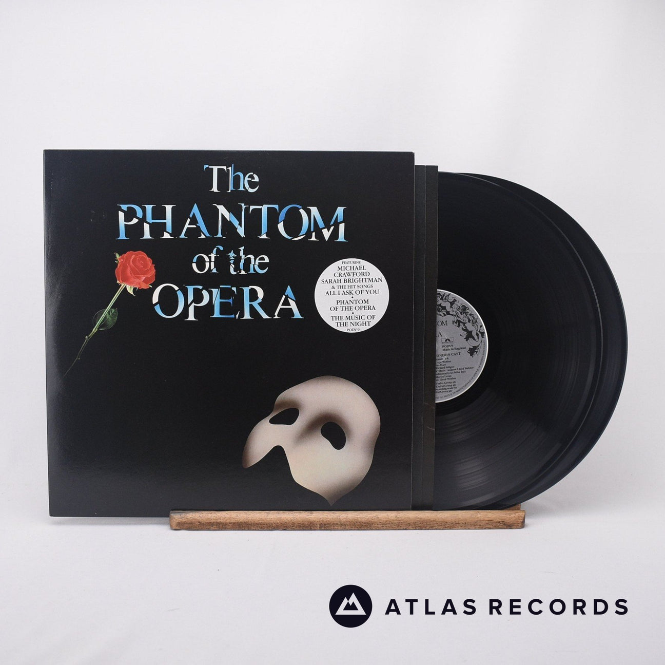 Andrew Lloyd Webber The Phantom Of The Opera 2 x LP Vinyl Record - Front Cover & Record