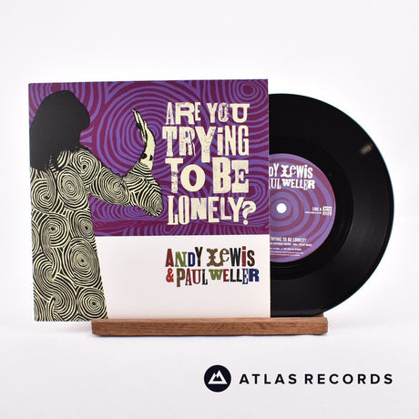 Andy Lewis Are You Trying To Be Lonely? 7" Vinyl Record - Front Cover & Record