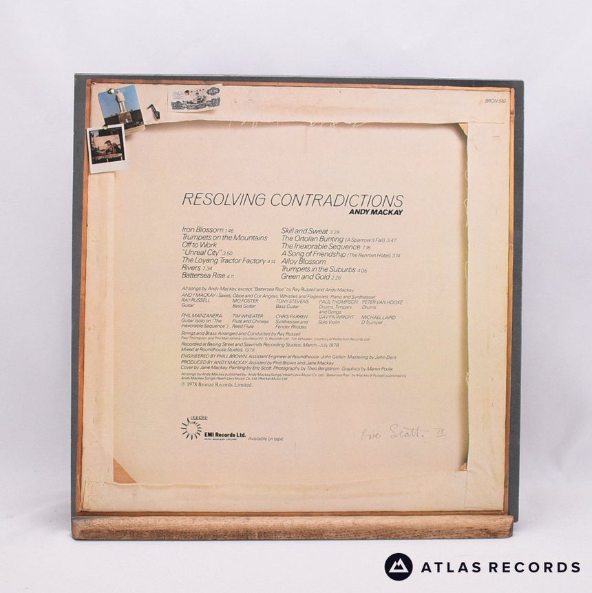 Andy Mackay - Resolving Contradictions - LP Vinyl Record - EX/EX