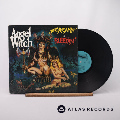 Angel Witch Screamin' N' Bleedin' LP Vinyl Record - Front Cover & Record