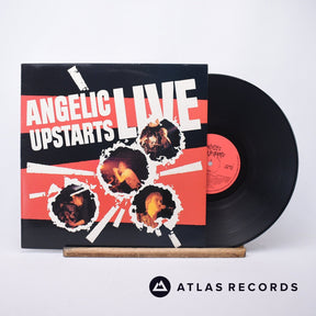 Angelic Upstarts Live LP Vinyl Record - Front Cover & Record