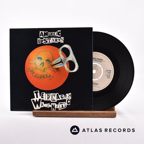 Angelic Upstarts Teenage Warning 7" Vinyl Record - Front Cover & Record
