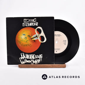 Angelic Upstarts Teenage Warning 7" Vinyl Record - Front Cover & Record