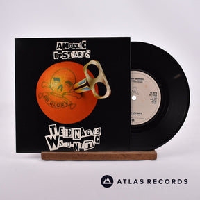 Angelic Upstarts Teenage Warning 7" Vinyl Record - Front Cover & Record