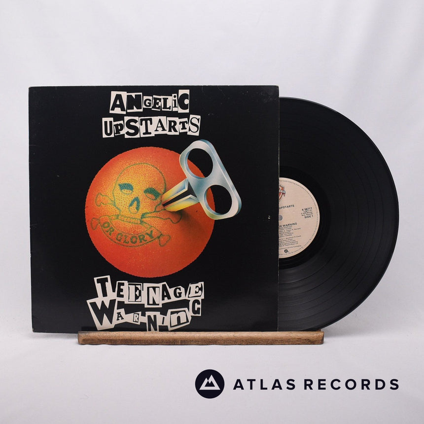 Angelic Upstarts Teenage Warning LP Vinyl Record - Front Cover & Record