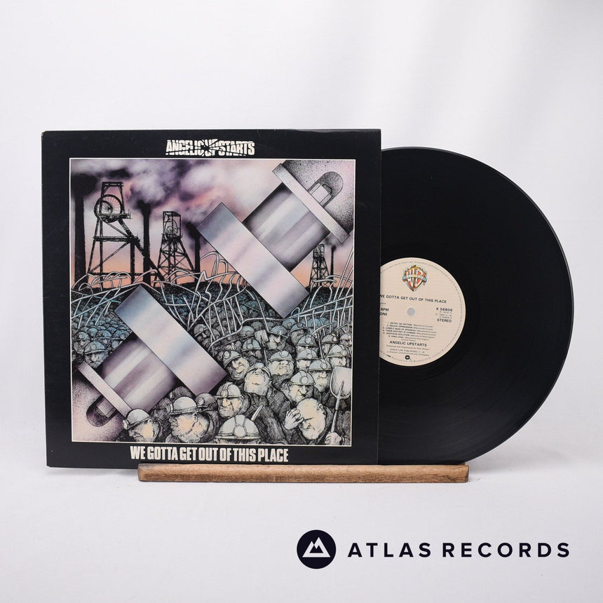 Angelic Upstarts We Gotta Get Out Of This Place LP Vinyl Record - Front Cover & Record