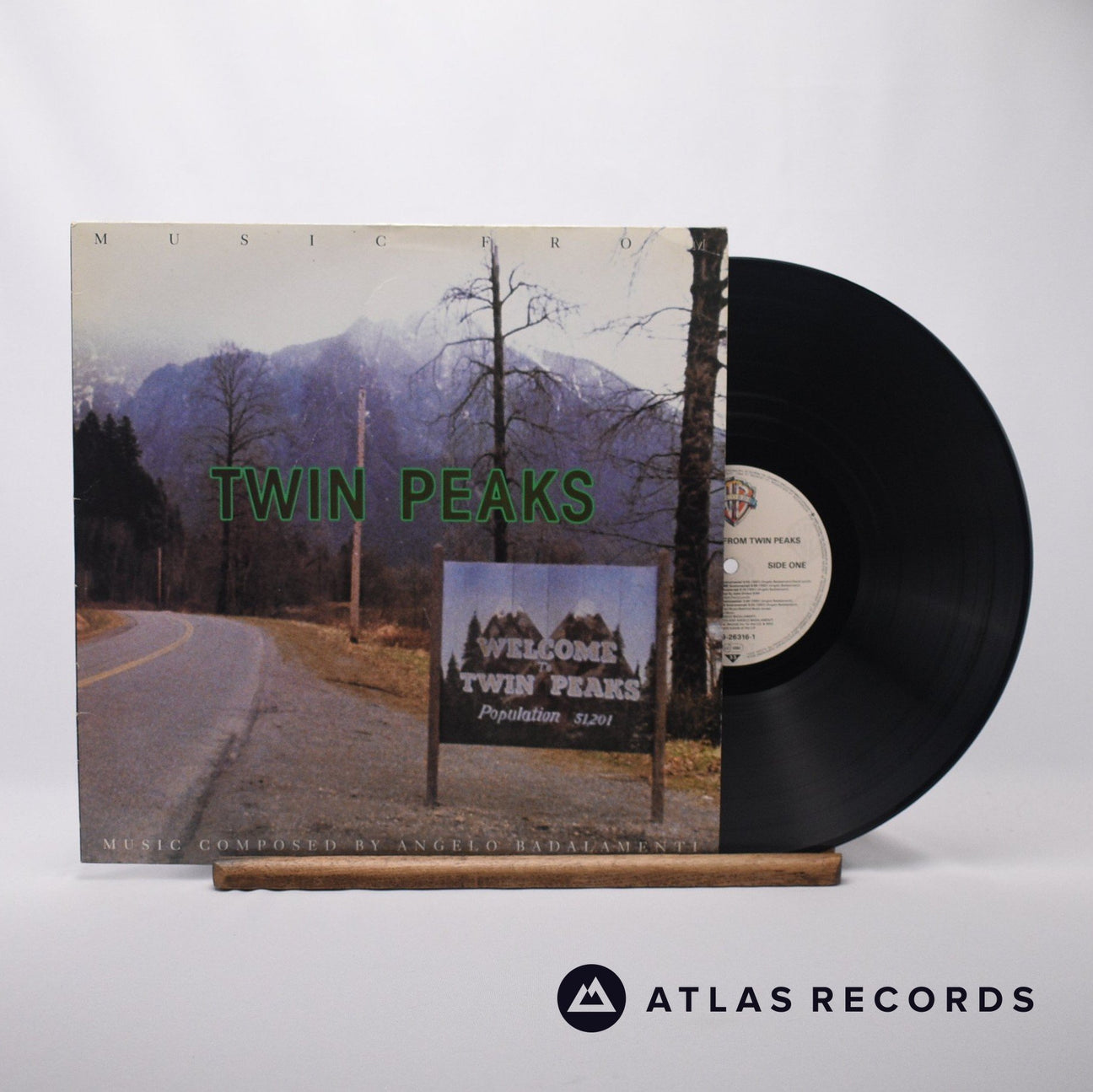 Angelo Badalamenti Music From Twin Peaks LP Vinyl Record - Front Cover & Record