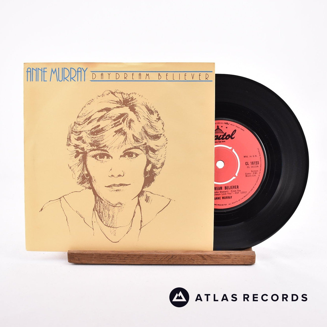 Anne Murray Daydream Believer 7" Vinyl Record - Front Cover & Record