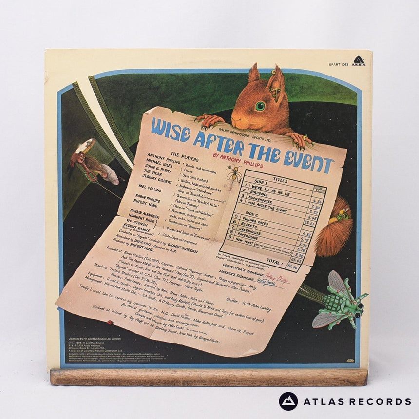 Anthony Phillips - Wise After The Event - Gatefold LP Vinyl Record - EX/EX