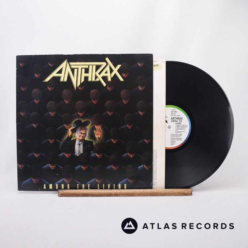 Anthrax Among The Living LP Vinyl Record - Front Cover & Record