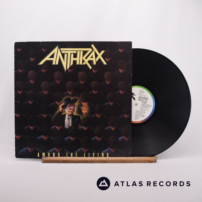 Anthrax Among The Living LP Vinyl Record - Front Cover & Record