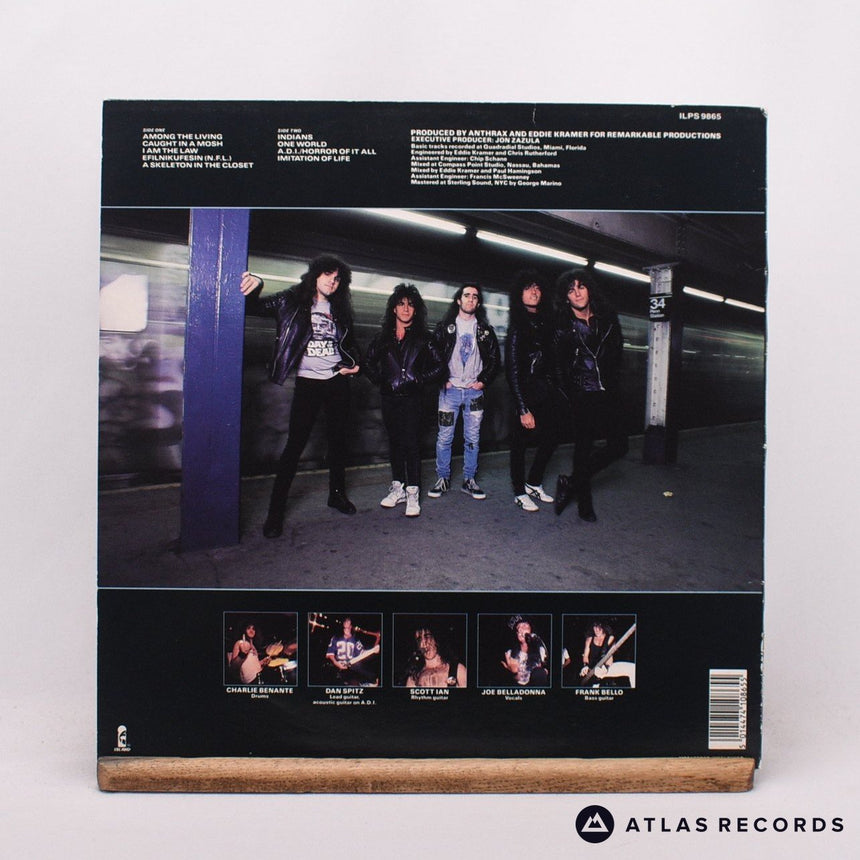 Anthrax - Among The Living - A-2 B-1 LP Vinyl Record - VG+/EX