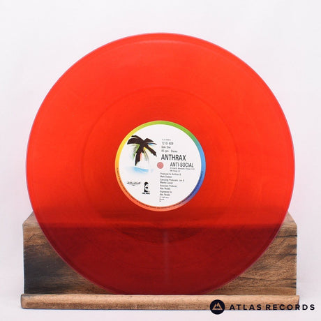 Anthrax - Anti-Social - Translucent Red 12" Vinyl Record - VG+/EX