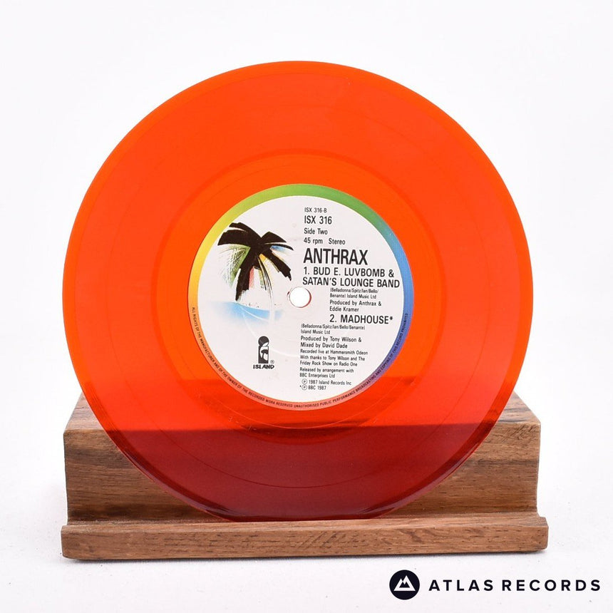 Anthrax - I Am The Law - Red Limited Edition 7" Vinyl Record - VG+