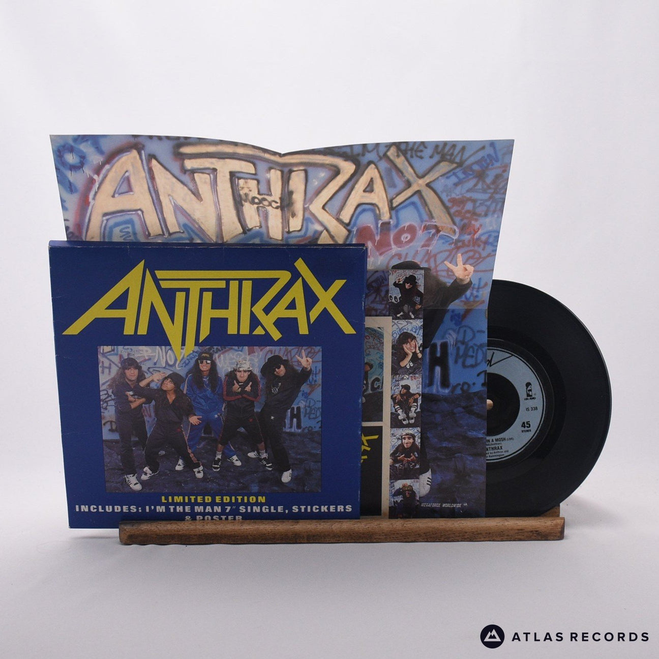 Anthrax I'm The Man 7" Box Set Vinyl Record - Front Cover & Record