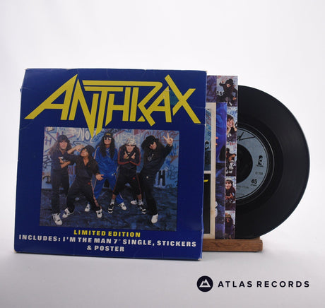 Anthrax I'm The Man 7"Box Set Vinyl Record - Front Cover & Record