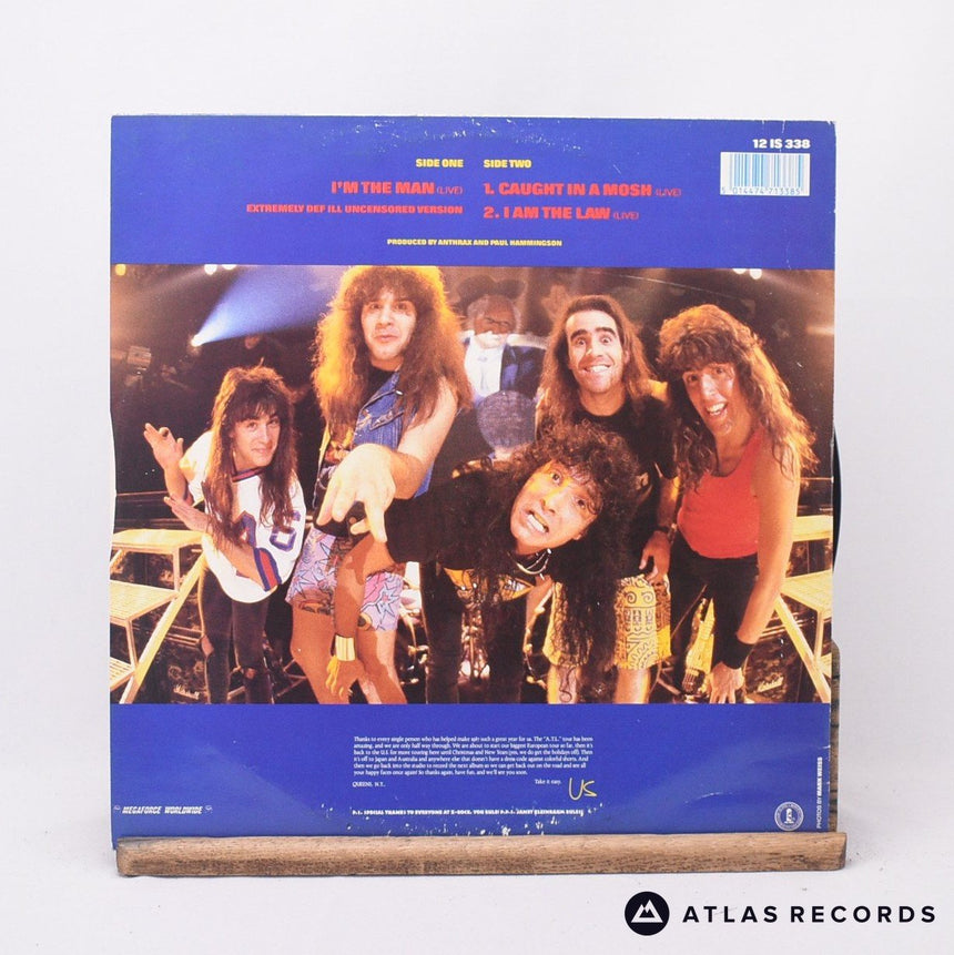 Anthrax - I'm The Man - Townhouse 12" Vinyl Record - VG+/EX