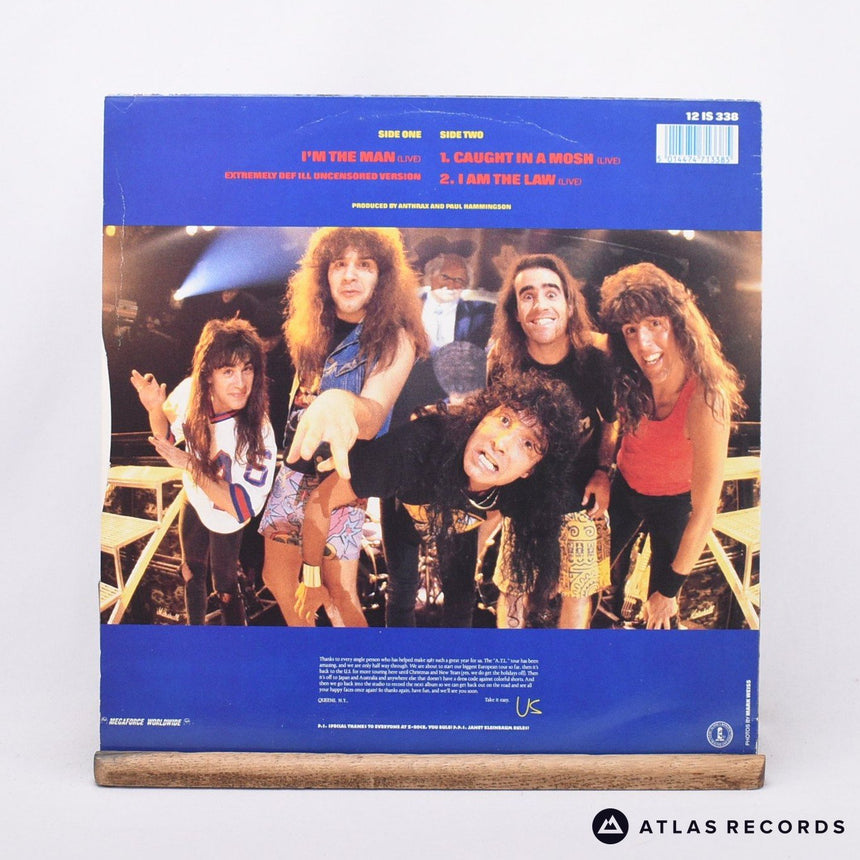 Anthrax - I'm The Man - Townhouse 12" Vinyl Record - EX/VG+