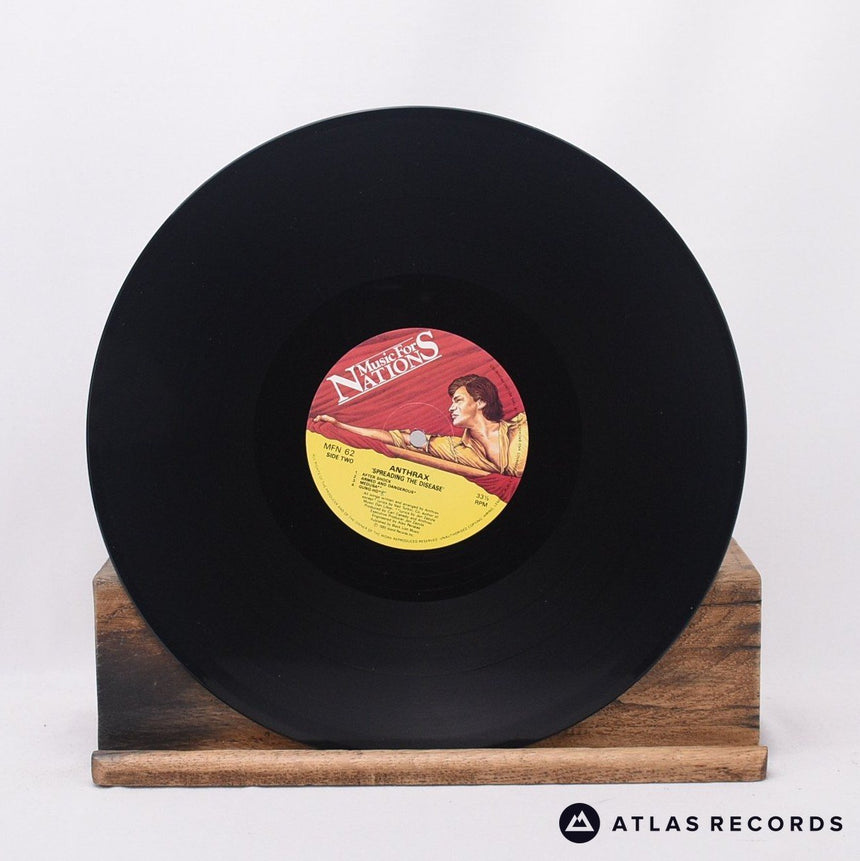 Anthrax - Spreading The Disease - Mpo Repress Timtom LP Vinyl Record - VG+/EX