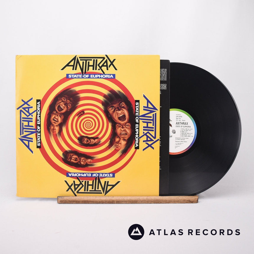 Anthrax State Of Euphoria LP Vinyl Record - Front Cover & Record
