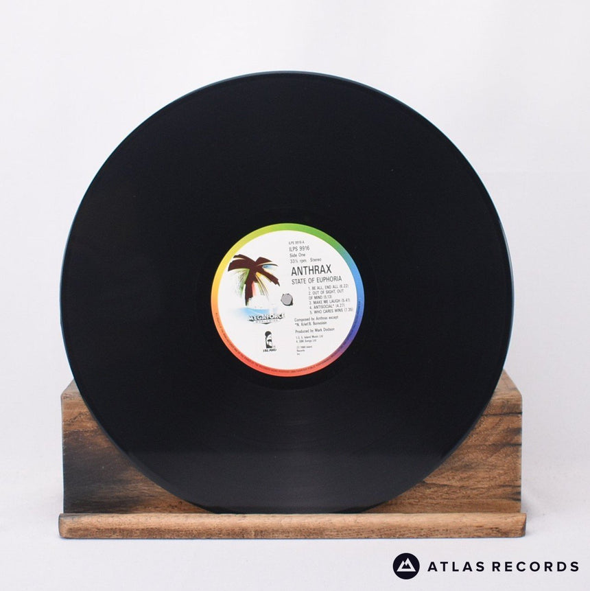 Anthrax - State Of Euphoria - A-1U B-1U LP Vinyl Record - EX/EX