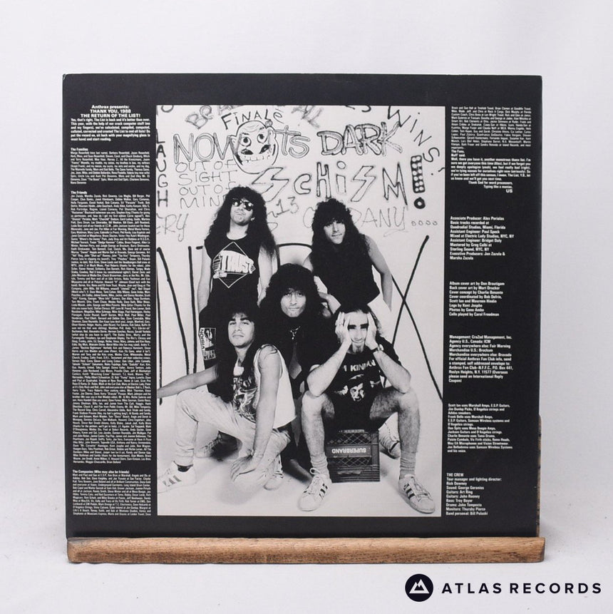Anthrax - State Of Euphoria - Insert A-1 B-1 LP Vinyl Record - EX/EX