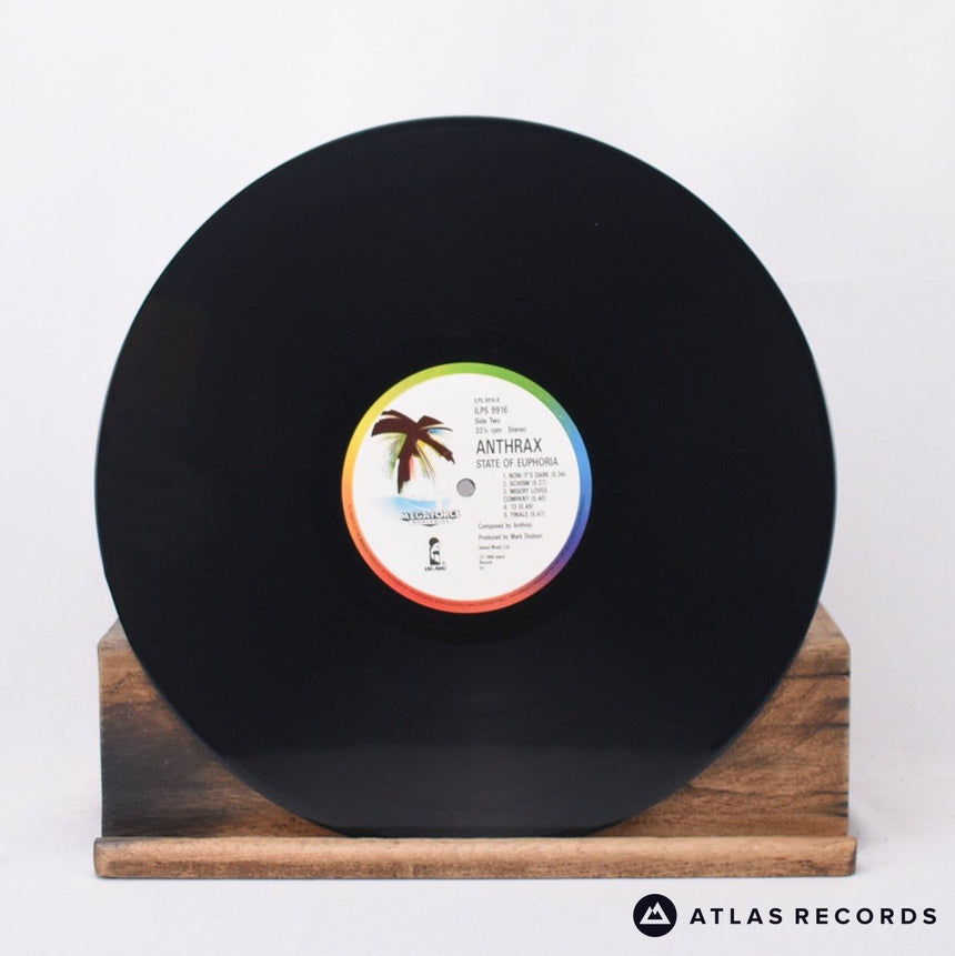 Anthrax - State Of Euphoria - A-1U B-1U LP Vinyl Record - EX/EX