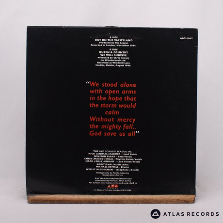 Anti-Nowhere League - Out On The Wasteland - 12" Vinyl Record - VG+/VG+