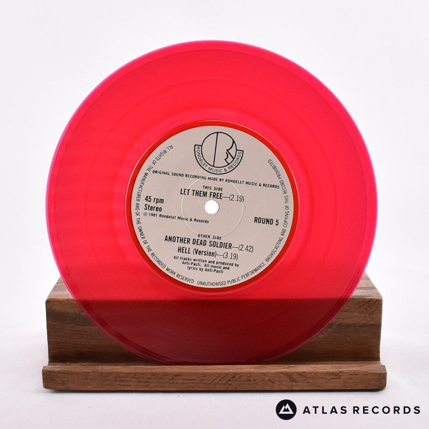 Anti-Pasti - Let Them Free - Red Translucent 7" Vinyl Record - VG+/EX