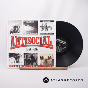 Antisocial Battle Scarred Skinheads LP Vinyl Record - Front Cover & Record