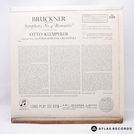 Anton Bruckner - Symphony No. 4 "Romantic" - First Press LP Vinyl Record - EX/NM