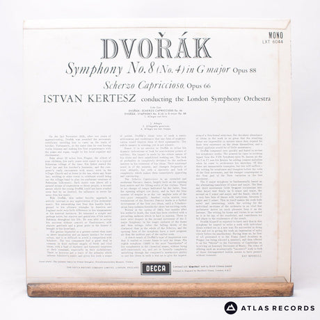 Antonín Dvořák - Symphony No. 8 - LP Vinyl Record - EX/EX