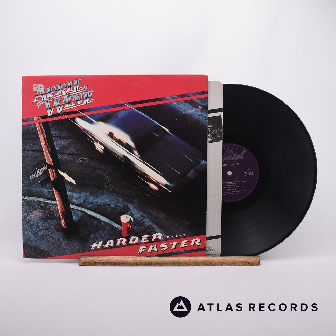 April Wine Harder.....Faster LP Vinyl Record - Front Cover & Record