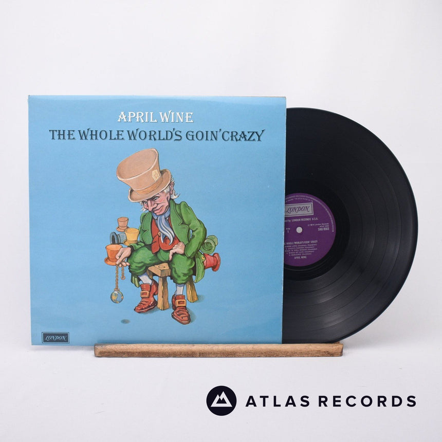 April Wine The Whole World's Goin' Crazy LP Vinyl Record - Front Cover & Record