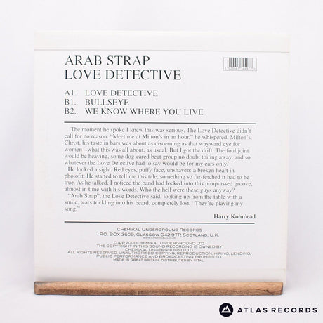 Arab Strap - Love Detective - Damont 12" Vinyl Record - EX/NM