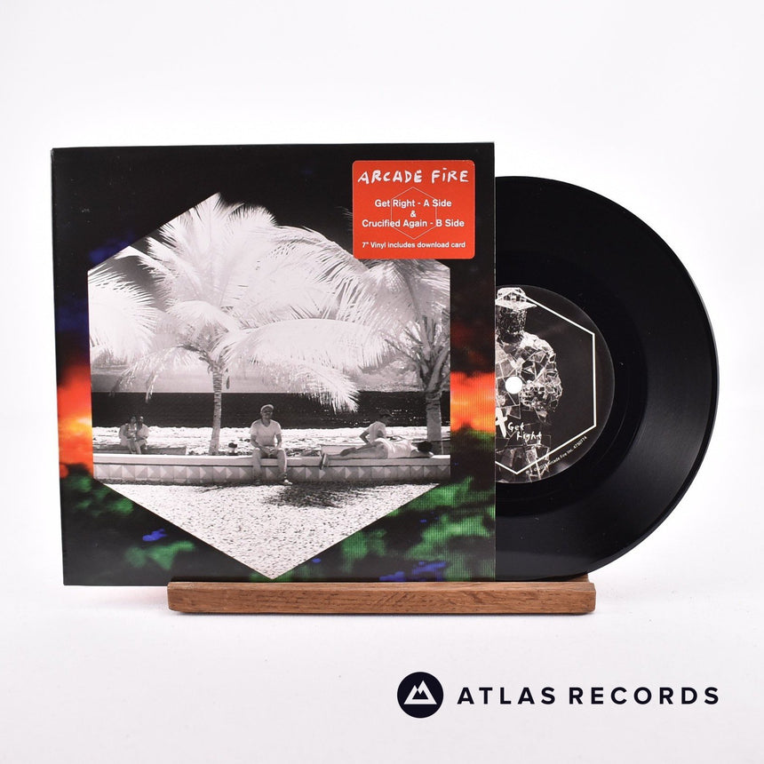 Arcade Fire Get Right 7" Vinyl Record - Front Cover & Record