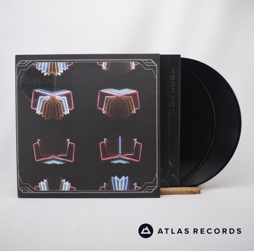 Arcade Fire Neon Bible 2 x LP Vinyl Record - Front Cover & Record