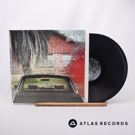 Arcade Fire The Suburbs 2 x LP Vinyl Record - Front Cover & Record