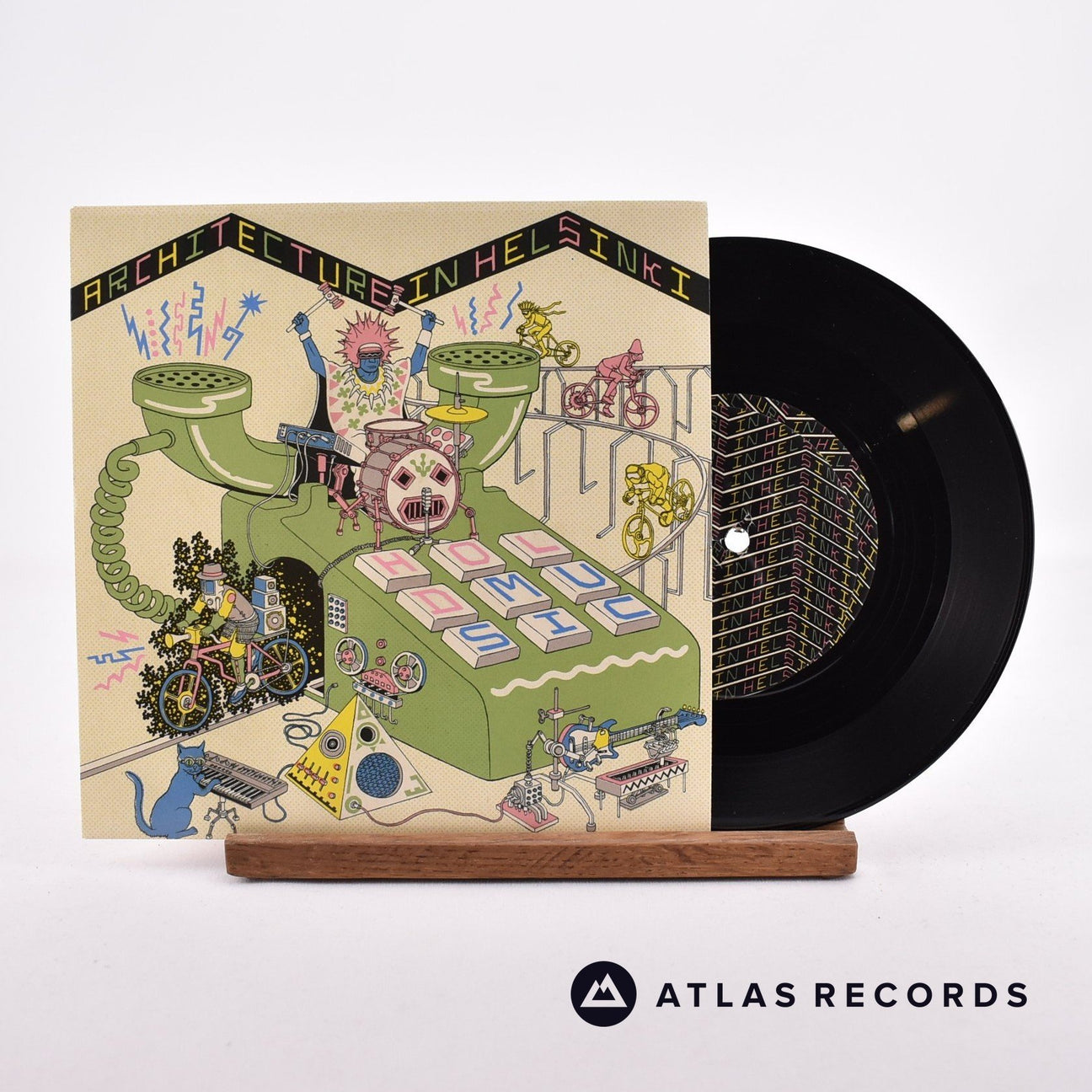 Architecture In Helsinki Hold Music 7" Vinyl Record - Front Cover & Record