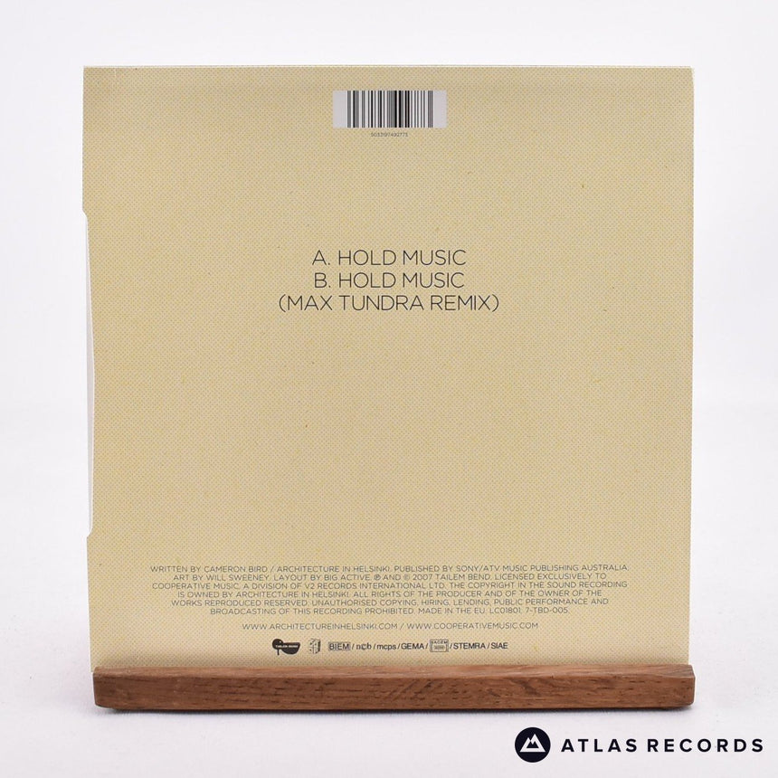 Architecture In Helsinki - Hold Music - 7" Vinyl Record - NM/NM