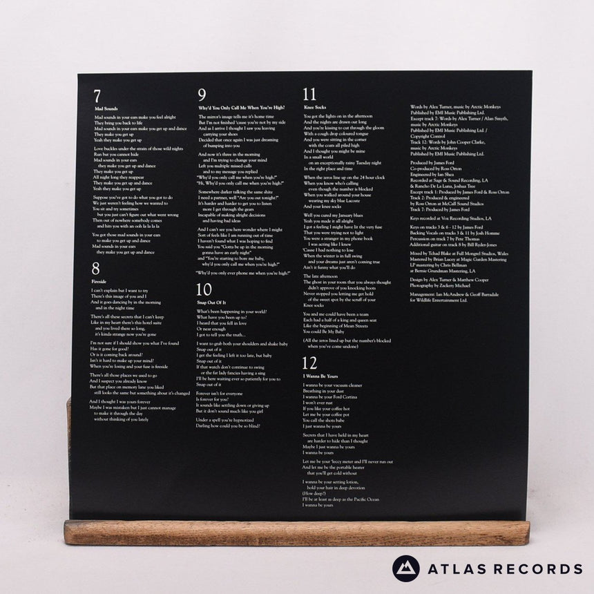 Arctic Monkeys - AM - Lyric Sheet Repress Gatefold LP Vinyl Record - VG+/NM