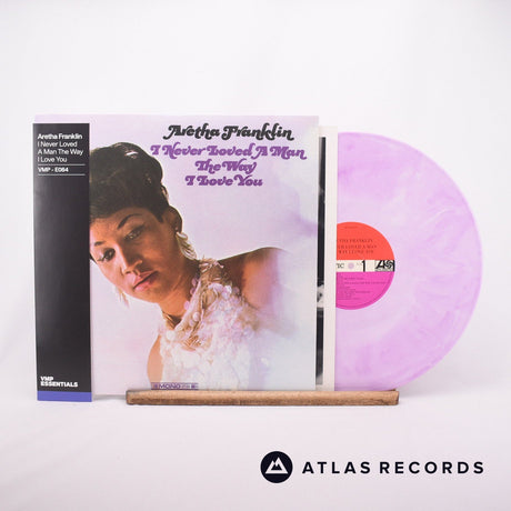 Aretha Franklin I Never Loved A Man The Way I Love You LP Vinyl Record - Front Cover & Record